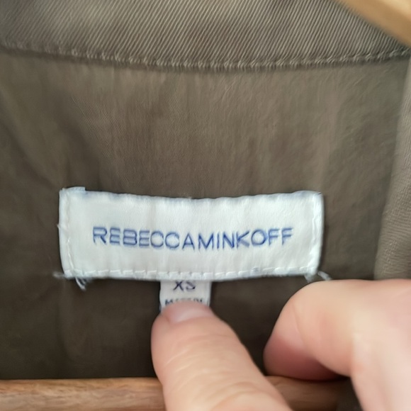 Rebecca minkoff military style jacket with floral embroidery size xs - Picture 7 of 7